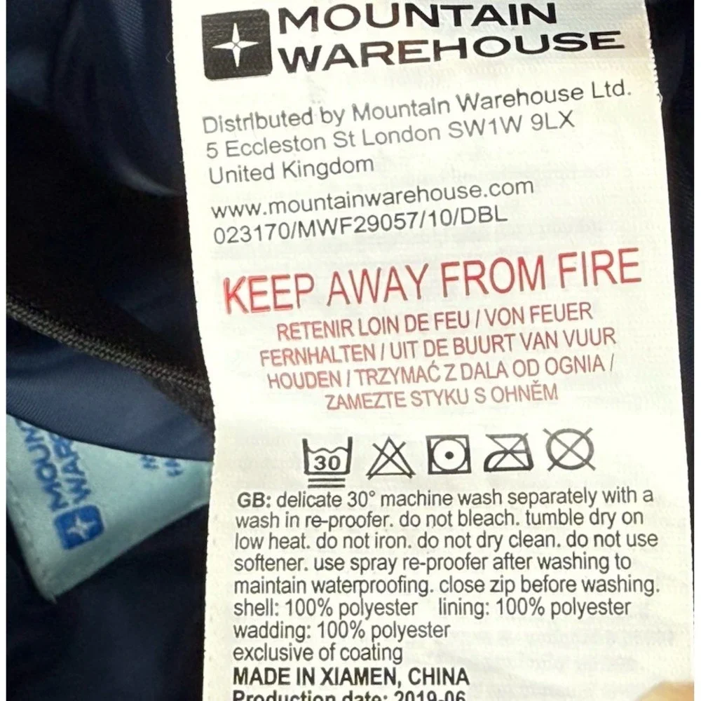 Mountain Warehouse Kids Youth Size 3-4 Snow Pants Ski Bib Dark Blue